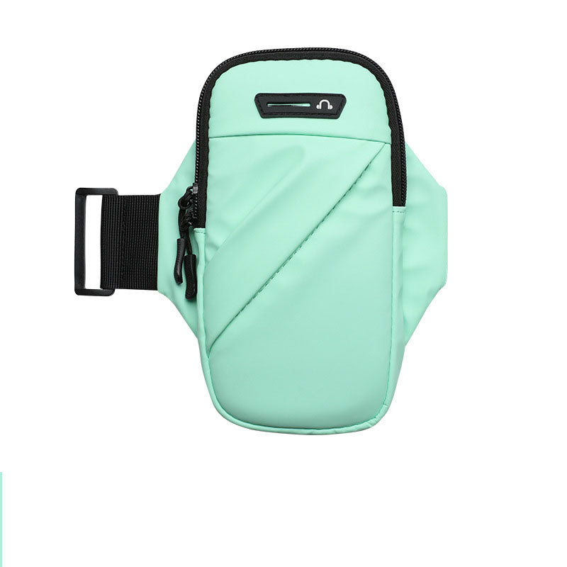 Sports running mobile arm bag, women's fitness wrist bag, breathable PU arm strap, outdoor cycling men's arm cover, mobile phone