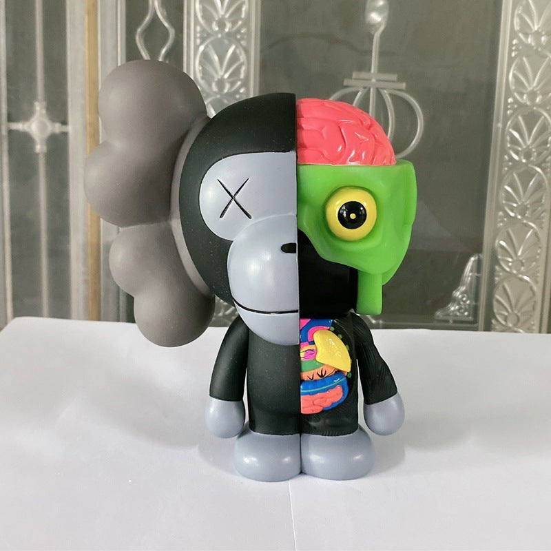 Kaws Sesame Street Doll Living Room High end Light Luxury Trendy Play Violent Bear Desktop Ornament Handmade Cartoon Home Gift