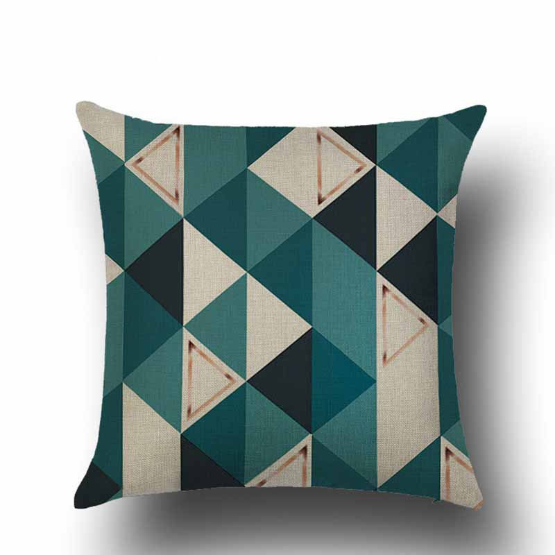 Geometric Black Cushion Cove Textile Hill Gold Dero Throw Pillows Covers 45Cmx45Cm Square Sofa Bed 3D Throw Pillow Cover