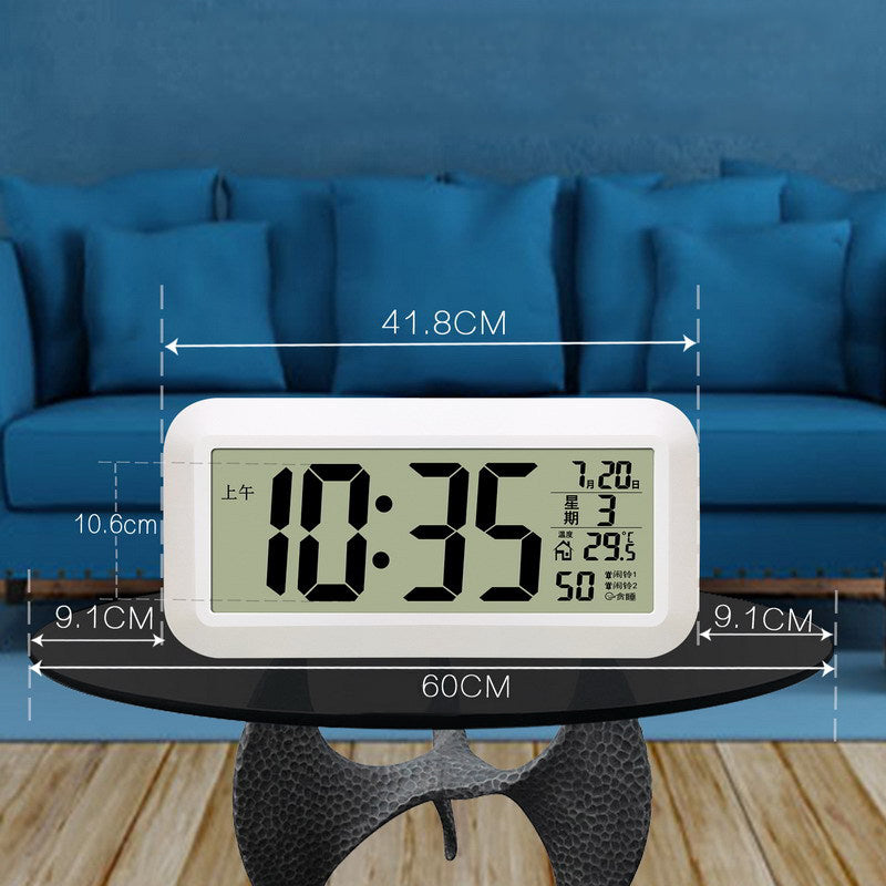 Large screen digital wall clock Living room Electronic clock Home bedroom Silent desk clock