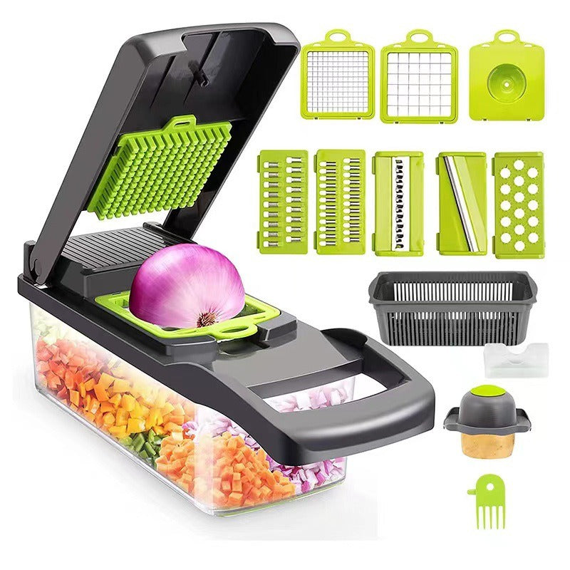 Multifunctional Vegetable Cutter, Vegetable Slicer, Shredder, Potato Shredder, Household Kitchen Utensil