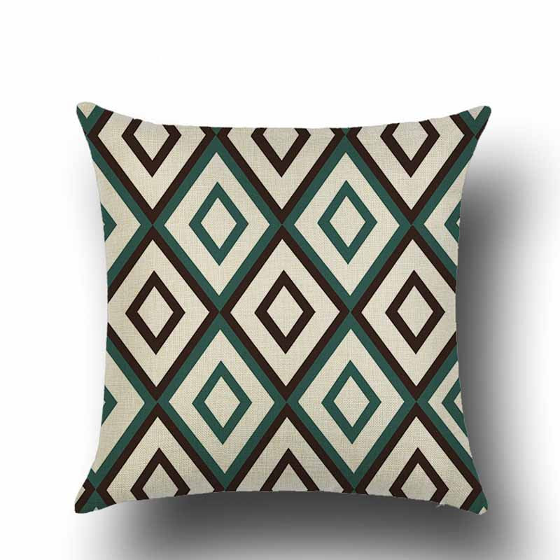 Geometric Black Cushion Cove Textile Hill Gold Dero Throw Pillows Covers 45Cmx45Cm Square Sofa Bed 3D Throw Pillow Cover