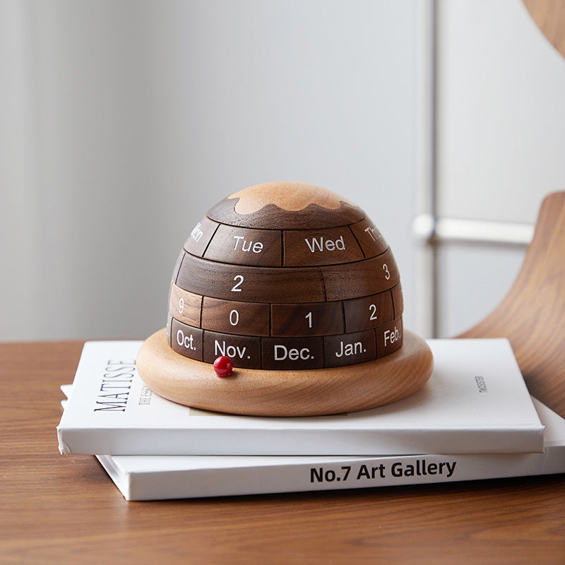 Planet Calendar Wooden Calendar Creative Decoration Calendar