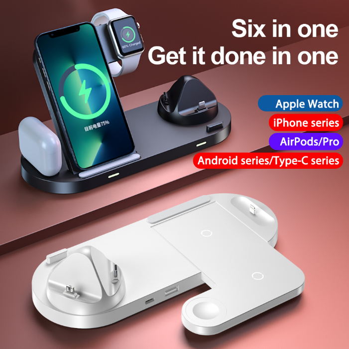 Wireless charger fast charging suitable for iPhone wireless charging watch earphones 3in1 wireless charging