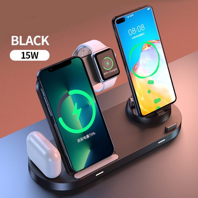 Wireless charger fast charging suitable for iPhone wireless charging watch earphones 3in1 wireless charging