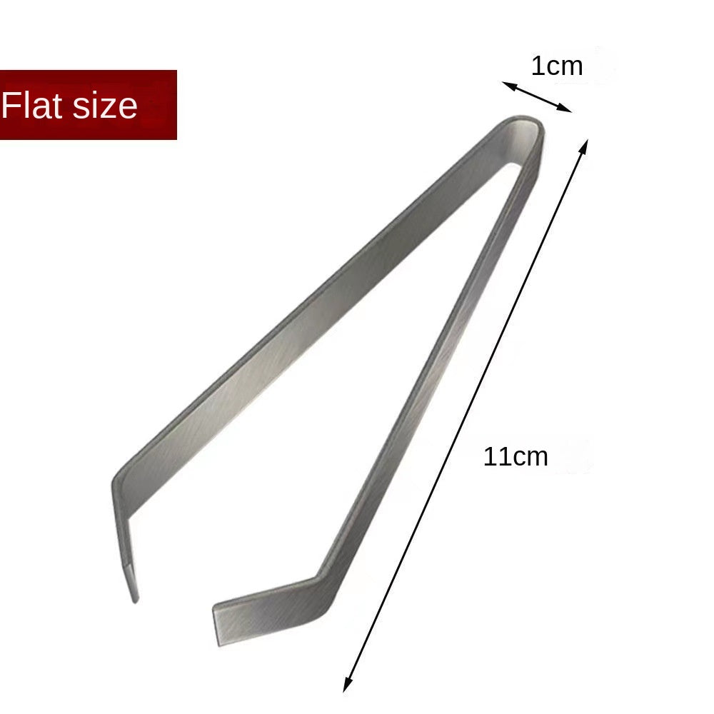 Stainless steel tweezers hair removal clip kitchen multifunctional hair removal tool for chicken and duck hair removal clip