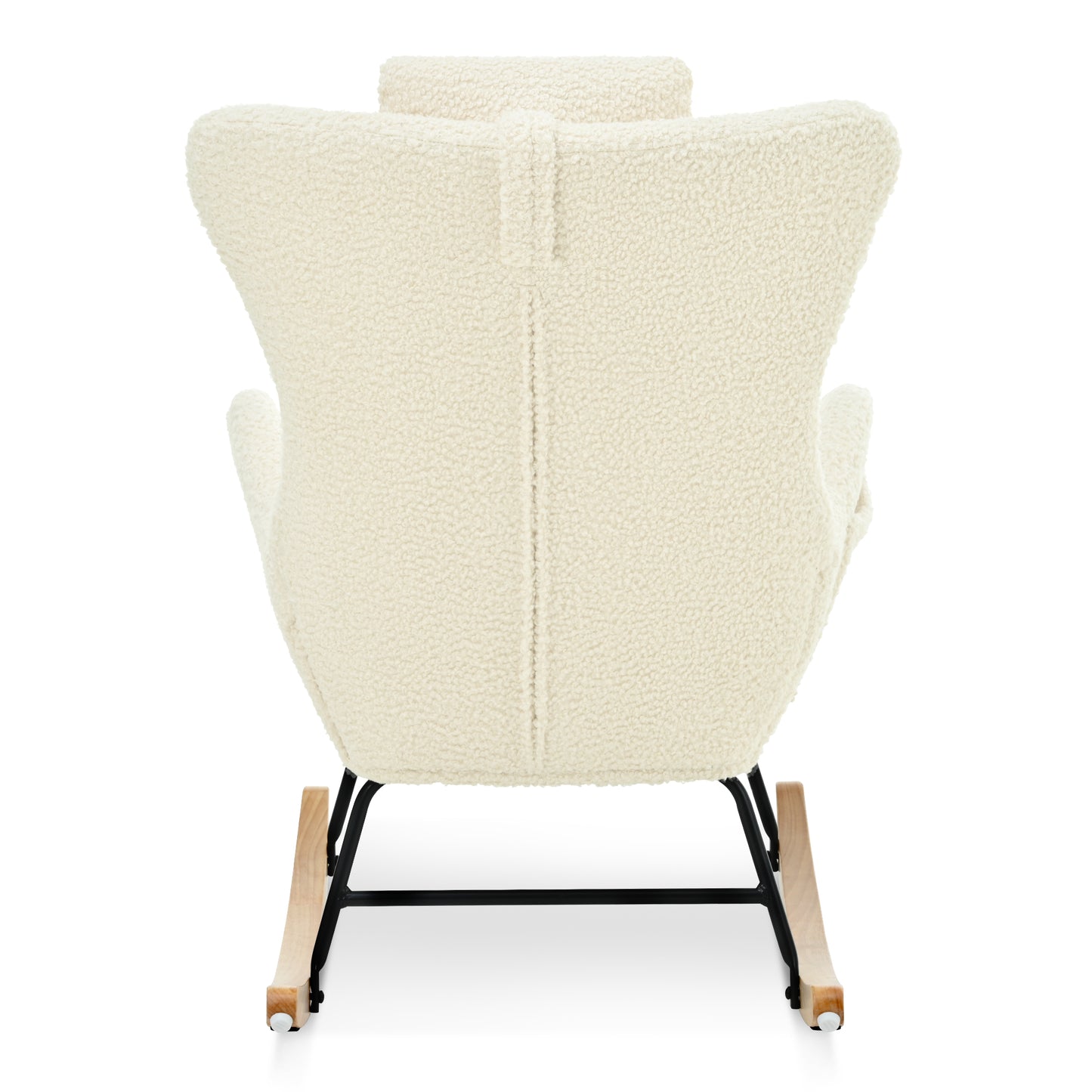 Rocking Chair - with rubber leg and cashmere fabric suitable for living room and bedroom