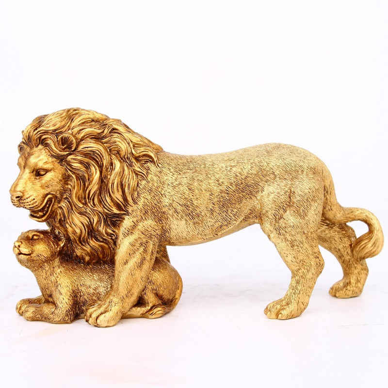 European Lion Resin Crafts Decoration TV Cabinet Restaurant Owner's Office Living Room Decoration