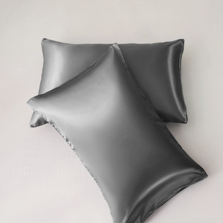 Simulation silk solid color polyester pillowcase envelope pillow pillow cases pillow pair multi-color