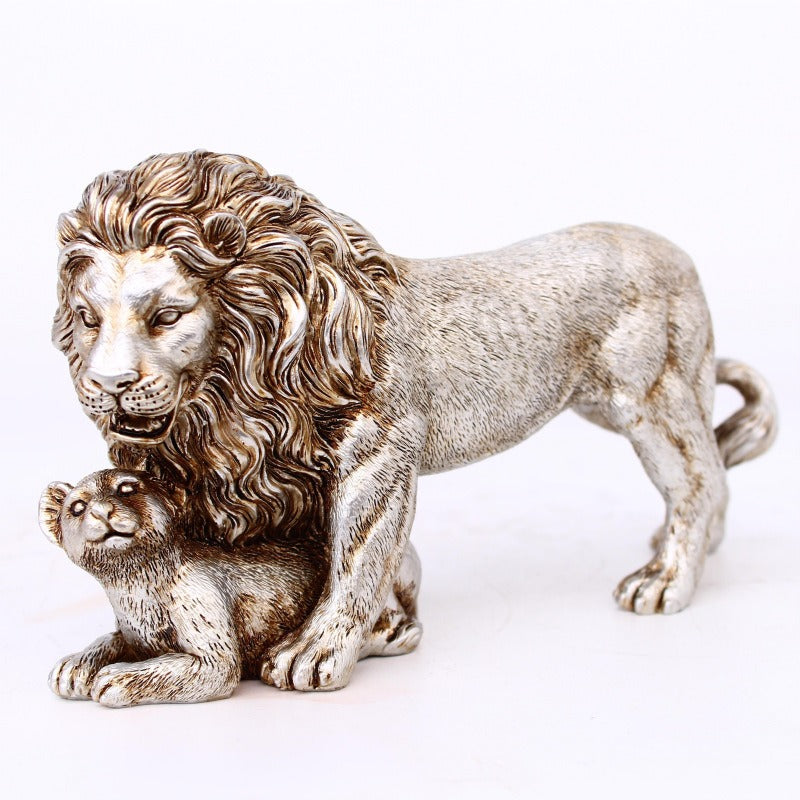 European Lion Resin Crafts Decoration TV Cabinet Restaurant Owner's Office Living Room Decoration