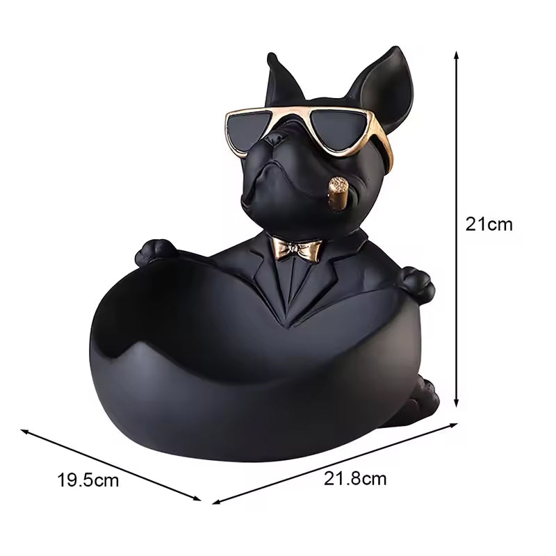 Cute French Bulldog Resin Figurine, Perfect for Table Decoration