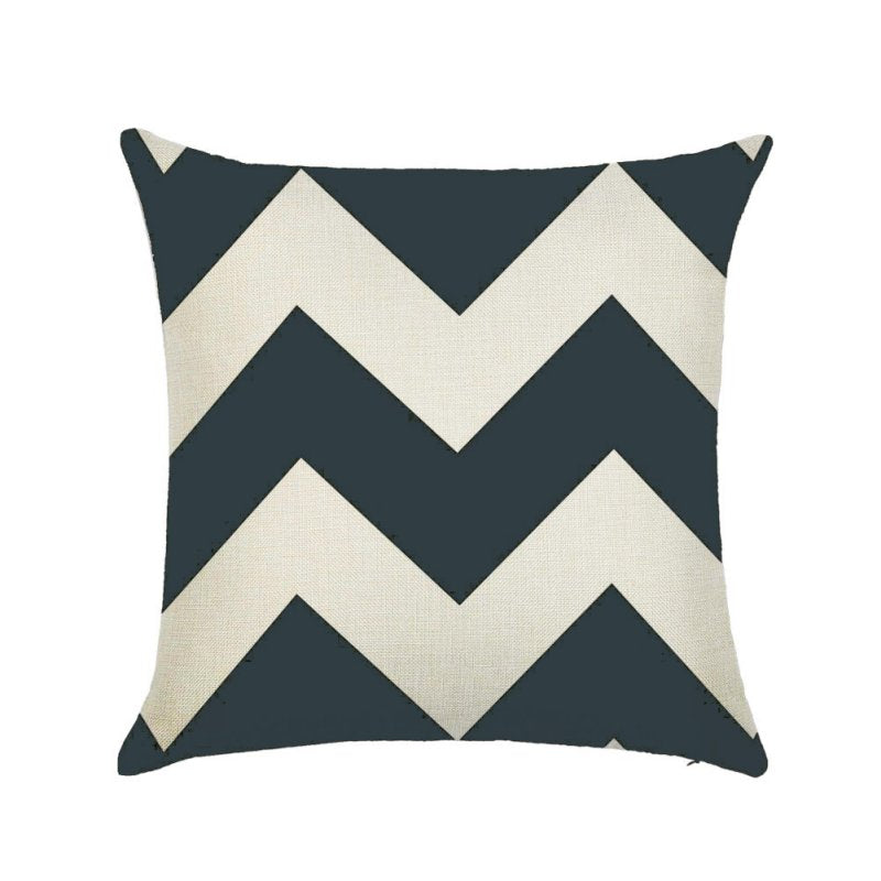 Linen Cotton Geometrisch Throw Pillow Cushion Home Sofa Decor 45X45cm