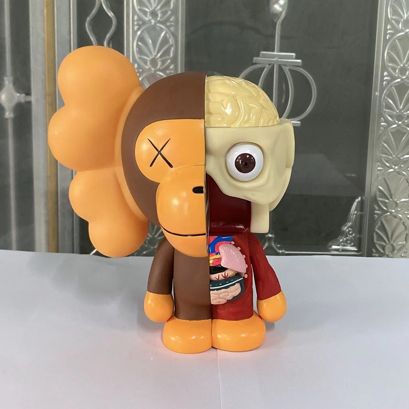 Kaws Sesame Street Doll Living Room High end Light Luxury Trendy Play Violent Bear Desktop Ornament Handmade Cartoon Home Gift