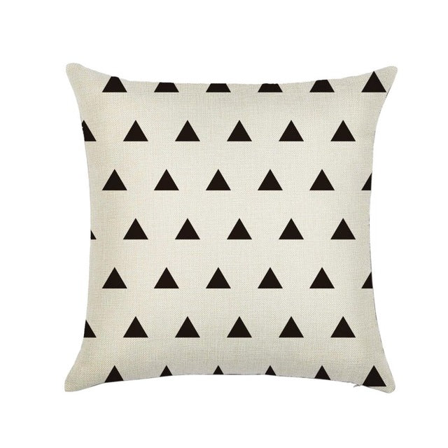 Linen Cotton Geometrisch Throw Pillow Cushion Home Sofa Decor 45X45cm