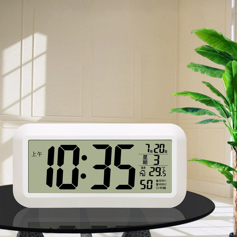 Large screen digital wall clock Living room Electronic clock Home bedroom Silent desk clock