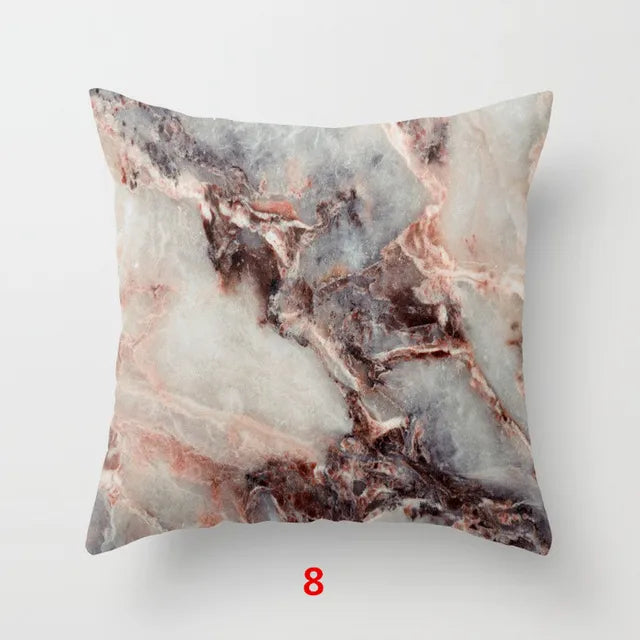 Geometric Cushion cover 45x45cm Marble Texture Throw Pillow Case Cushion Cover For Sofa Home Decor