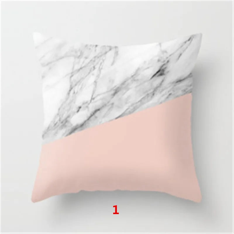 Geometric Cushion cover 45x45cm Marble Texture Throw Pillow Case Cushion Cover For Sofa Home Decor