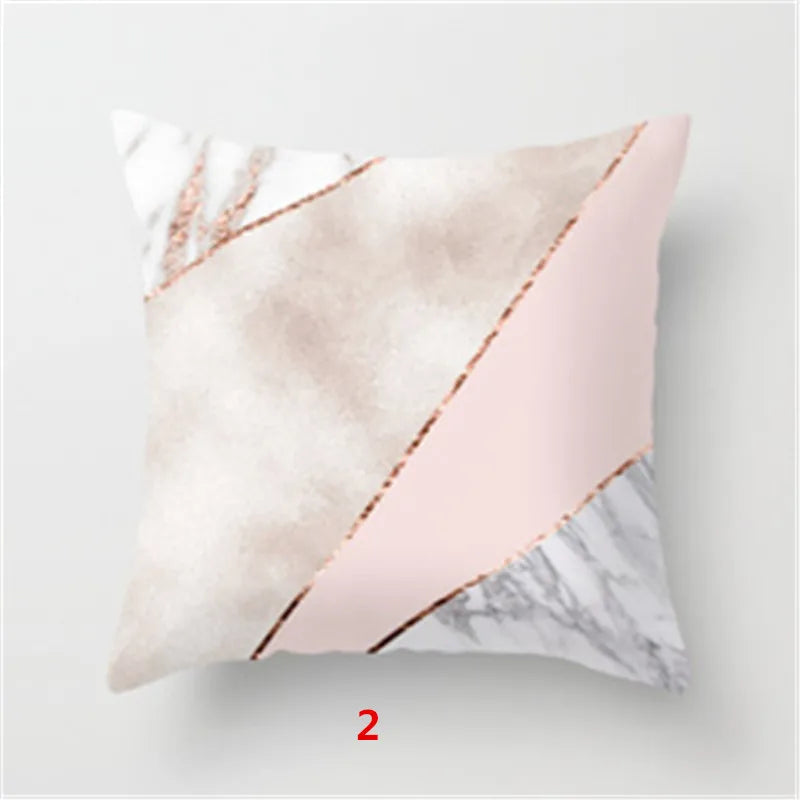 Geometric Cushion cover 45x45cm Marble Texture Throw Pillow Case Cushion Cover For Sofa Home Decor